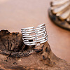 304 Stainless Steel Cuff Open Rings WG78D4A-02-2