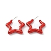 Star Acrylic Stud Earrings EJEW-P251-27-2
