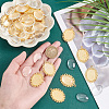 DIY Blank Oval Pendant Making Kit DIY-PH0020-84-3