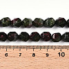 Dyed Natural Sesame Jasper Beads Strands G-T139-8mm-47C-5