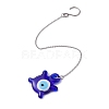 6Pcs 6 Styles Glass Evil Eye Pendant Decorations HJEW-JM01294-2