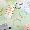 10Pcs 10 Color Alloy Infinity with Hope Link Bracelets Set for Men Women BJEW-TAC0008-01-10