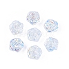 Electroplate Transparent Glass Beads Strands EGLA-N056-02A-07-1