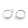 Tibetan Style Alloy Pendants Cabochon Settings PALLOY-N178-12AS-B-2