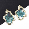 Epoxy Resin Pendants RESI-T045-028-2