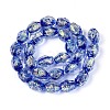 Handmade Foil Glass Beads Strands FOIL-N033-02B-2