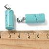 Synthetic Turquoise Pendants G-B127-17P-09-3