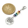 Alloy Tree of Life Pendant Decorations HJEW-JM01383-02-3