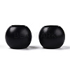 Matte Spray Painted Acrylic European Beads X-ACRP-Q017-03A-01-2