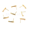 Brass Stud Earring Findings X-KK-F824-003G-1