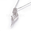 304 Stainless Steel Pendant Necklaces NJEW-E141-13-3