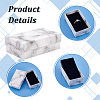 Marble Print Cardboard Paper Storage Boxes CON-WH0089-38-4