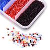 90G 5 Colors 12/0 Glass Seed Beads SEED-YW0001-16-4