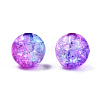 Transparent Crackle Acrylic Beads CACR-N002-10A-4