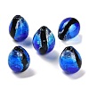 Gradient Color & Luminous Handmade Silver Foil Lampwork Beads LAMP-I028-07A-2