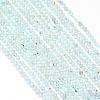 Natural Blue Topaz Beads Strands G-G914-2mm-12-1