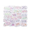 50Pcs Inspirational Cartoon English Word Paper Sticker Label Set DIY-G078-02-2