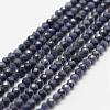 Natural Sapphire Bead Strands G-P271-3mm-13-1