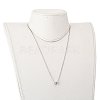 Brass Micro Pave Clear Cubic Zirconia Pendant Necklaces NJEW-JN02997-03-5