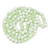 Frosted Crackle Glass Beads Strands GLAA-U001-6mm-M09-3