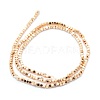 Electroplate Non-magnetic Synthetic Hematite Beads Strands G-L485-10A-LG-3