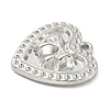 304 Stainless Steel Pendant Rhinestone Settings STAS-M082-01P-2