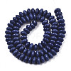 Opaque Solid Color Glass Beads Strands X-GLAA-R217-02-A05-2
