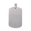 201 Stainless Steel Stamping Blank Tag Pendants STAS-O044-02-P122-2