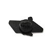 Black Baking Paint Zinc Alloy Brooches JEWB-M037-01C-2