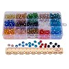 1 Box Diameter 8mm Electroplate Round Rondelle Glass Beads Faceted Multicolor Loose Beads for Jewelry Making EGLA-PH0002-8x5mm-01-3