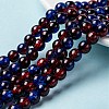 Spray Painted Crackle Glass Beads Strands CCG-Q002-8mm-12-1
