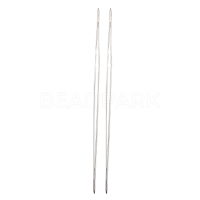 Iron Collapsible Big Eye Beading Needles TOOL-R095-03-1