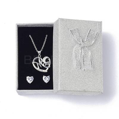 Paper Jewelry Set Boxes CON-Z005-04G-1