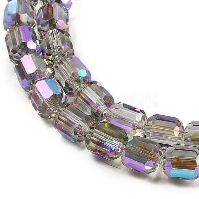 Electroplate Glass Beads Strands X-GLAA-G112-07G-1