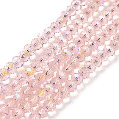 Electroplate Glass Beads Strands EGLA-A034-T8mm-L18-1