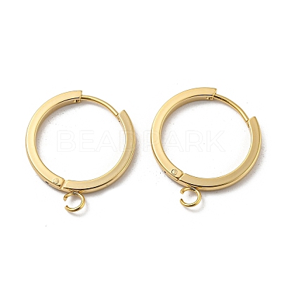 201 Stainless Steel Huggie Hoop Earrings Findings STAS-A167-01H-G-1