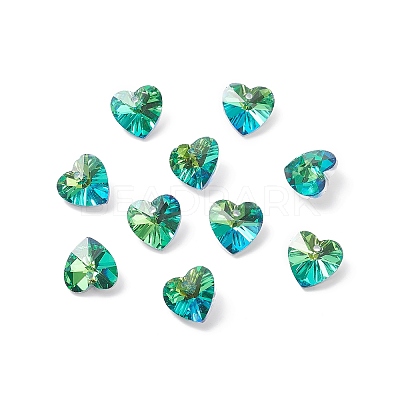 Faceted Glass Charms RGLA-L026-B06-1