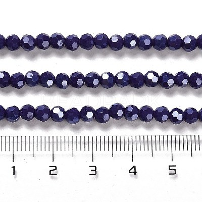 Electroplate Opaque Glass Beads Strands LS-EGLA-A035-P4mm-A09-1