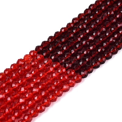 Transparent Glass Beads Strands GLAA-N074-01A-19-1