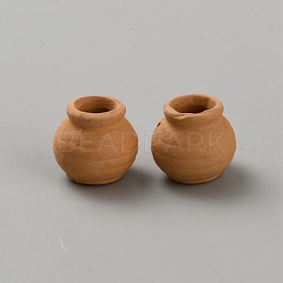 Mini Polymer Clay Flowerpot AJEW-WH20007-29-1