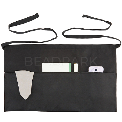 Polyester Waiter Aprons with 3 Pockets AJEW-WH20064-38-1