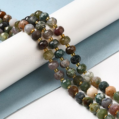 Natural Indian Agate Beads Strands G-P508-A04-01-1