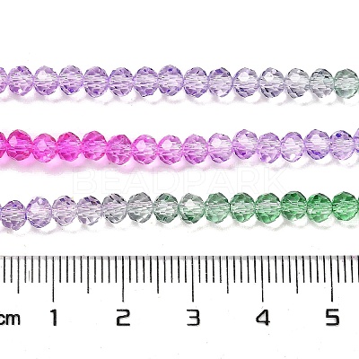 Transparent Painted Glass Beads Strands DGLA-A034-T4mm-A06-1