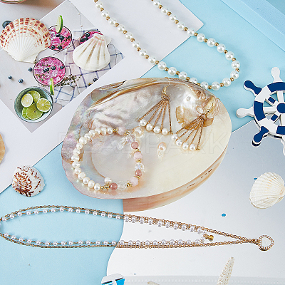 Natural Shell Jewelry Plates DJEW-WH0058-08-1