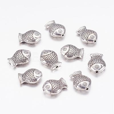 Tibetan Style Alloy Beads X-TIBEB-6794-AS-NR-1