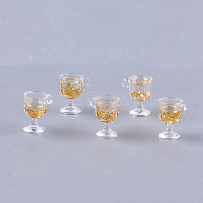 Resin Cup Pendants X-CRES-S359-10G-1