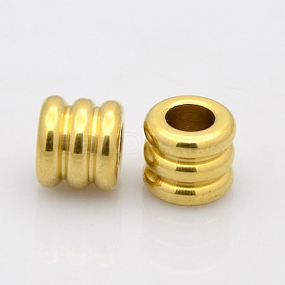 Column 304 Stainless Steel European Beads STAS-N020-13-1