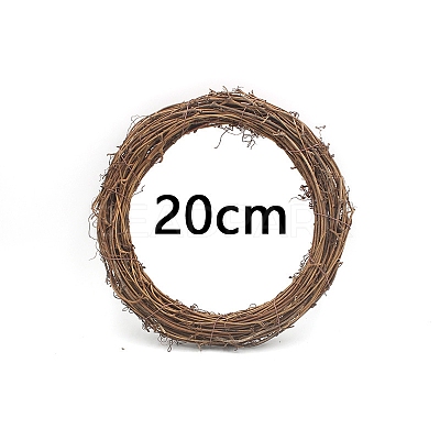 Circle Shape Rattan Vine Branch Wreath Hoop PW-WG61826-03-1