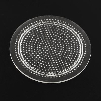 Flat Round Pegboards for 3x2.5mm Mini Fuse Beads DIY-Q009-06-1