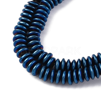 Electroplated Non-magnetic Hematite Beads Strands G-P571-B01-01F-1